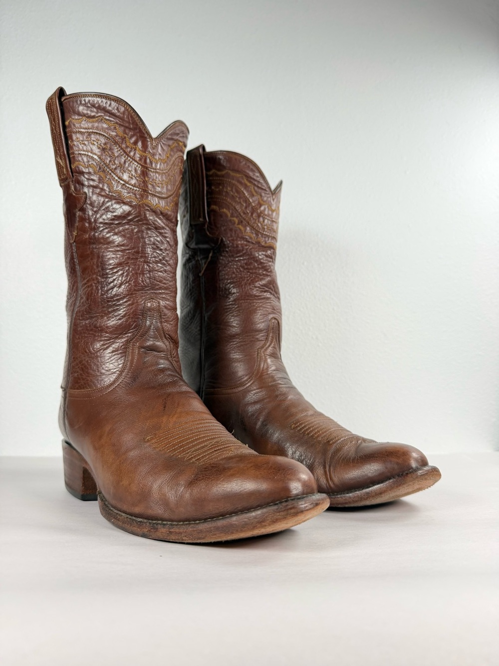 Lucchese Classics Handmade"Devin" Men's Western Boots Size 9 E Ranch Hand USA